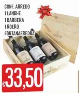IperSisa Conf. arredo 1 langhe 1barbera 1 roero FONTANAFREDDA offerta