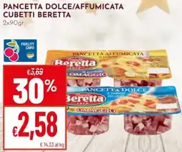 Pan Pancetta dolce/affumicata cubetti BERETTA offerta