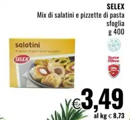 Famila SELEX Mix di salatini e pizzette di pasta sfoglia offerta