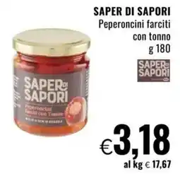 Famila SAPER DI SAPORI Peperoncini farciti con tonno offerta