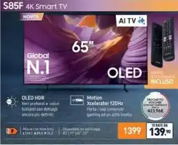 Unieuro SAMSUNG S85F 4K Smart TV offerta