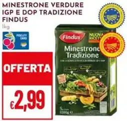 Pan Minestrone verdure igp e dop tradizione FINDUS offerta