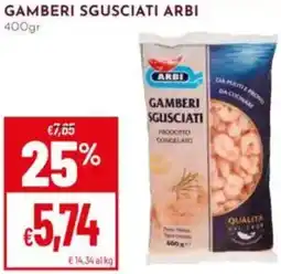 Pan Gamberi sgusciati ARBI offerta