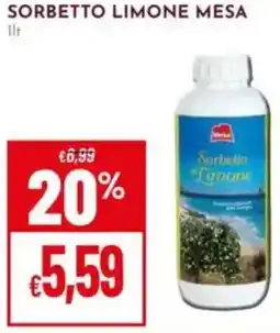 Pan Sorbetto limone mesa offerta