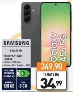 Unieuro SAMSUNG Galaxy A56 offerta