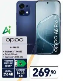 Unieuro oppo A6 PRO 5G offerta