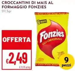 Pan Croccantini di mais al formaggio FONZIES offerta