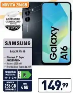 Unieuro SAMSUNG Galaxy A16 4G offerta