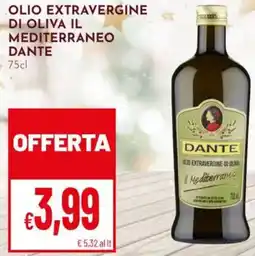 Pan Olio extravergine di oliva il mediterraneo DANTE offerta
