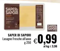 Famila SAPER DI SAPORI Lasagne Fresche all'uovo offerta
