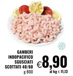Famila Gamberi indopacifico sgusciati scottati 40/60 offerta