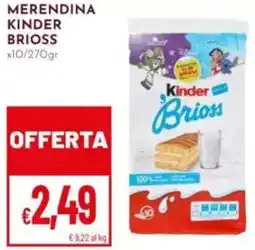 Pan Merendina KINDER BRIOSS offerta