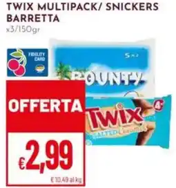 Pan Twix multipack/ snickers barretta offerta