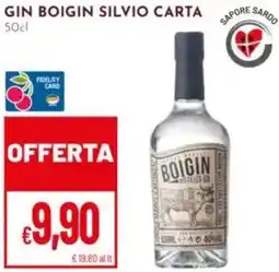 Pan Gin boigin silvio carta offerta