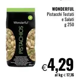 Famila WONDERFUL Pistacchi Tostati e Salati offerta