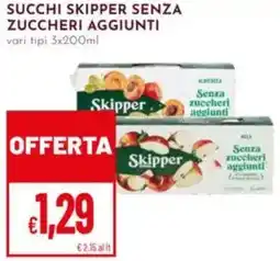 Pan Succhi skipper senza zuccheri aggiunti offerta