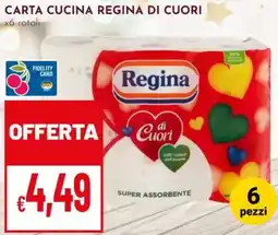 Pan Carta cucina REGINA DI CUORI offerta