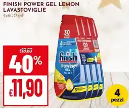 Pan Finish power gel lemon lavastoviglie offerta
