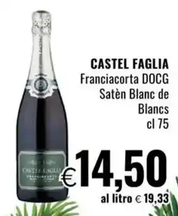 Famila CASTEL FAGLIA Franciacorta DOCG Satèn Blanc de Blancs offerta