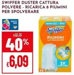 Pan Swiffer duster cattura polvere - ricarica 8 piumini per spolverare offerta