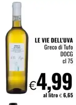 Famila LE VIE DELL'UVA Greco di Tufo DOCG offerta