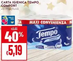 Pan Carta igienica TEMPO COMFORT offerta