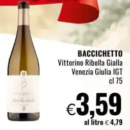 Famila BACCICHETTO Vittorino Ribolla Gialla Venezia Giulia IGT offerta