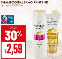 Pan Shampoo/balsamo PANTENE offerta