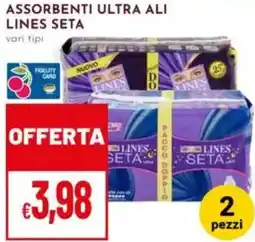 Pan Assorbenti ultra ali LINES SETA offerta
