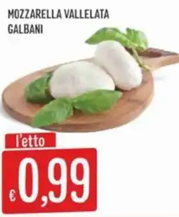IperSisa Mozzarella vallelata galbani offerta