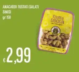 IperSisa Anacardi tostati salati SINISI offerta