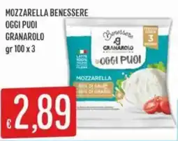 IperSisa Mozzarella benessere oggi puoi GRANAROLO offerta