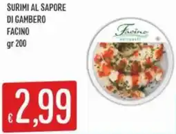 IperSisa Surimi al sapore di gambero FACINO offerta