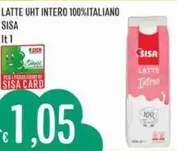 IperSisa Latte uht intero 100%italiano SISA offerta