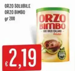 IperSisa Orzo solubile ORZO BIMBO offerta