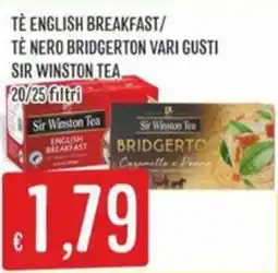 IperSisa Tè english breakfast/ tè nero bridgerton SIR WINSTON TEA offerta
