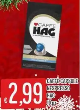 IperSisa Caffe capsule nespresso HAG offerta