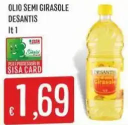 IperSisa Olio semi girasole DESANTIS offerta
