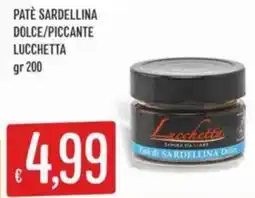 IperSisa Patè sardellina dolce/piccante LUCCHETTA offerta