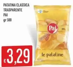 IperSisa Patatina classica trasparente PAI offerta