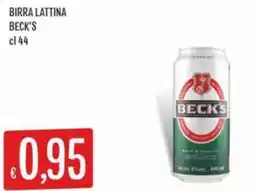 IperSisa Birra lattina BECK'S offerta
