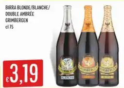 IperSisa Birra blonde/blanche/ double ambrée GRIMBERGEN offerta