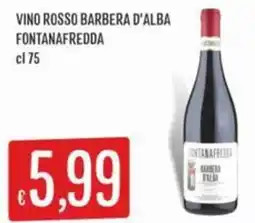 IperSisa Vino rosso barbera d'alba FONTANAFREDDA offerta