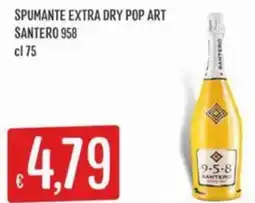 IperSisa Spumante extra dry pop art SANTERO 958 offerta