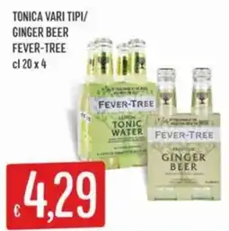 IperSisa Tonica ginger beer FEVER-TREE offerta