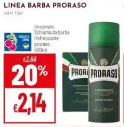 Pan Linea barba PRORASO offerta
