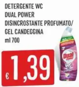 IperSisa Detergente wc dual power disincrostante profumato/ gel candeggina offerta