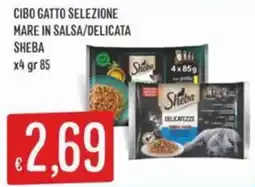 IperSisa Cibo gatto selezione mare in salsa/delicata SHEBA offerta
