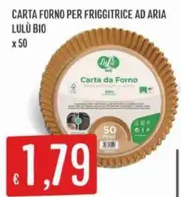 IperSisa Carta forno per friggitrice ad aria LULU BIO offerta