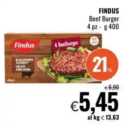 Famila FINDUS Beef Burger offerta